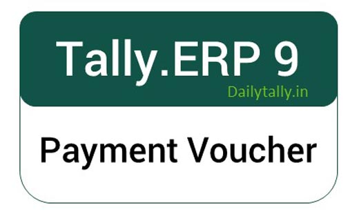 How to use Payment Voucher in Tally