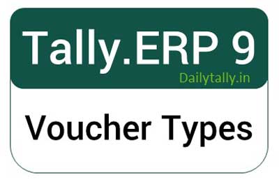 Voucher Types in Tally