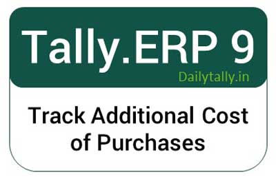Track Additional Cost of Purchases