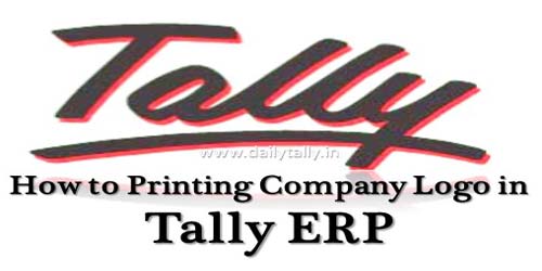 How to Printing Company Logo in Tally ERP 9