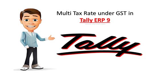 Multi Tax Rate under GST in Tally ERP9