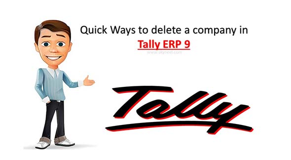 Quick Ways to delete a company in Tally